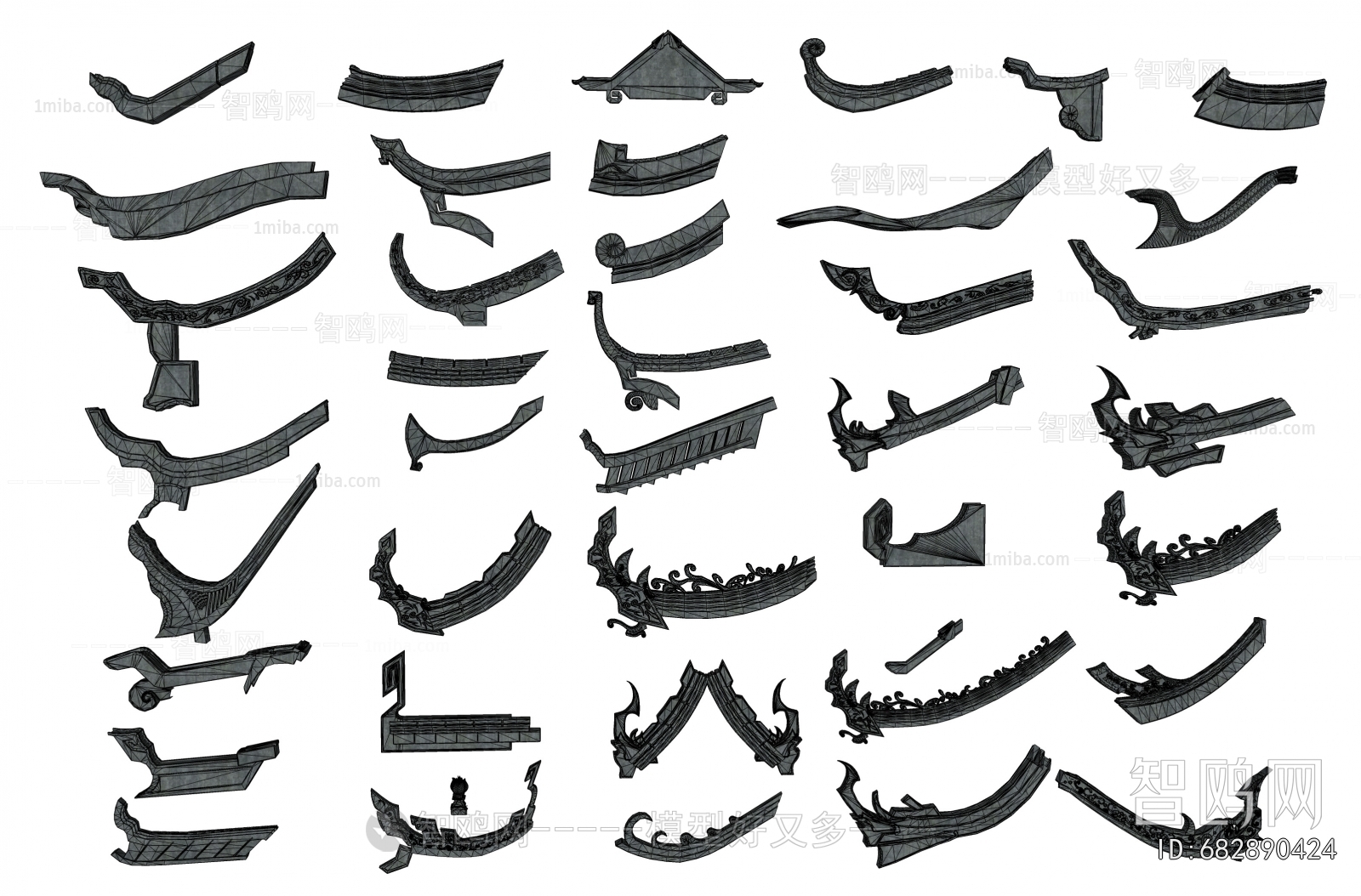 Chinese Style Building Component