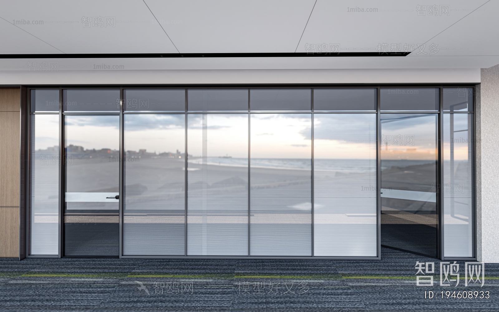 Modern Glass Screen Partition