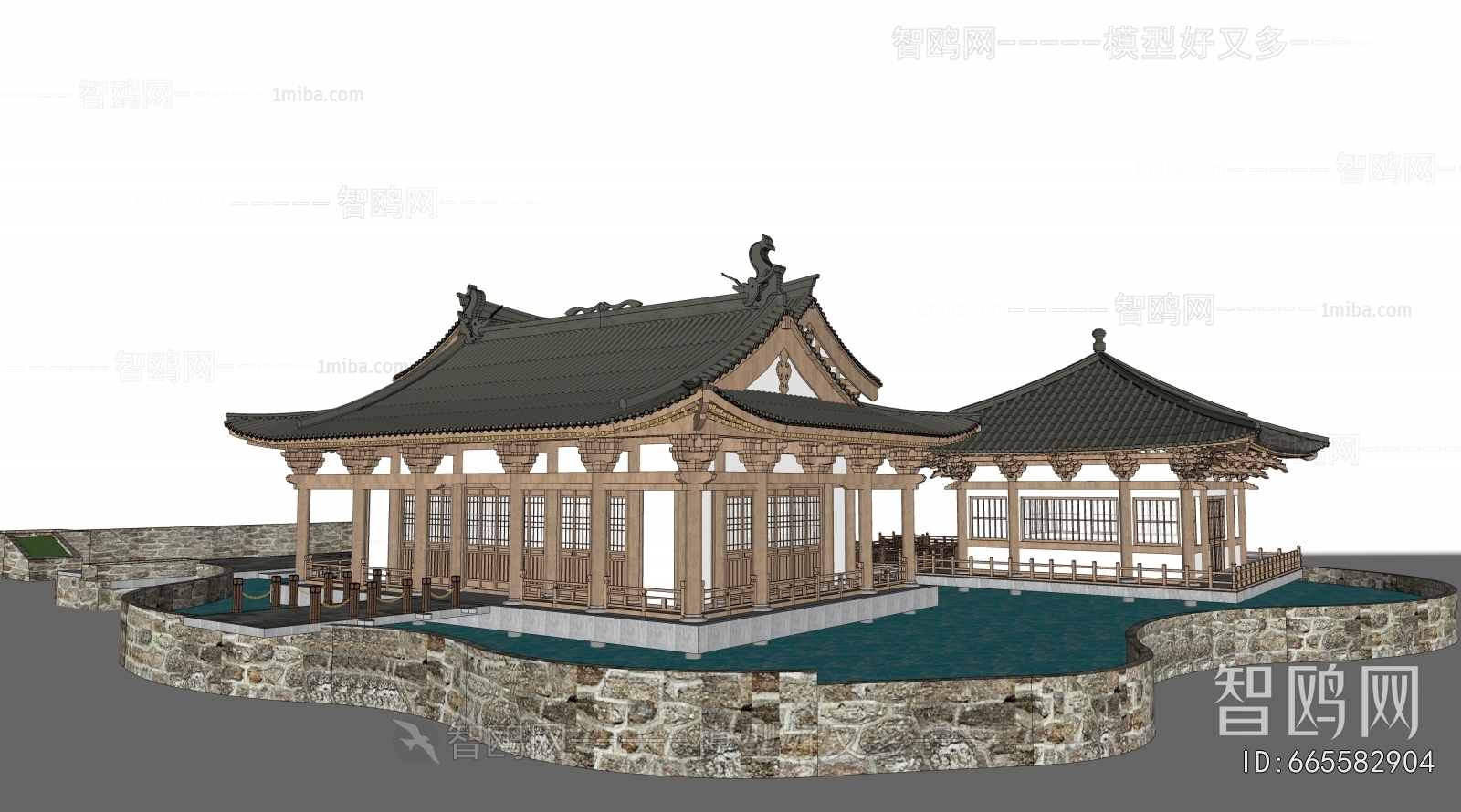 Chinese Style Ancient Architectural Buildings