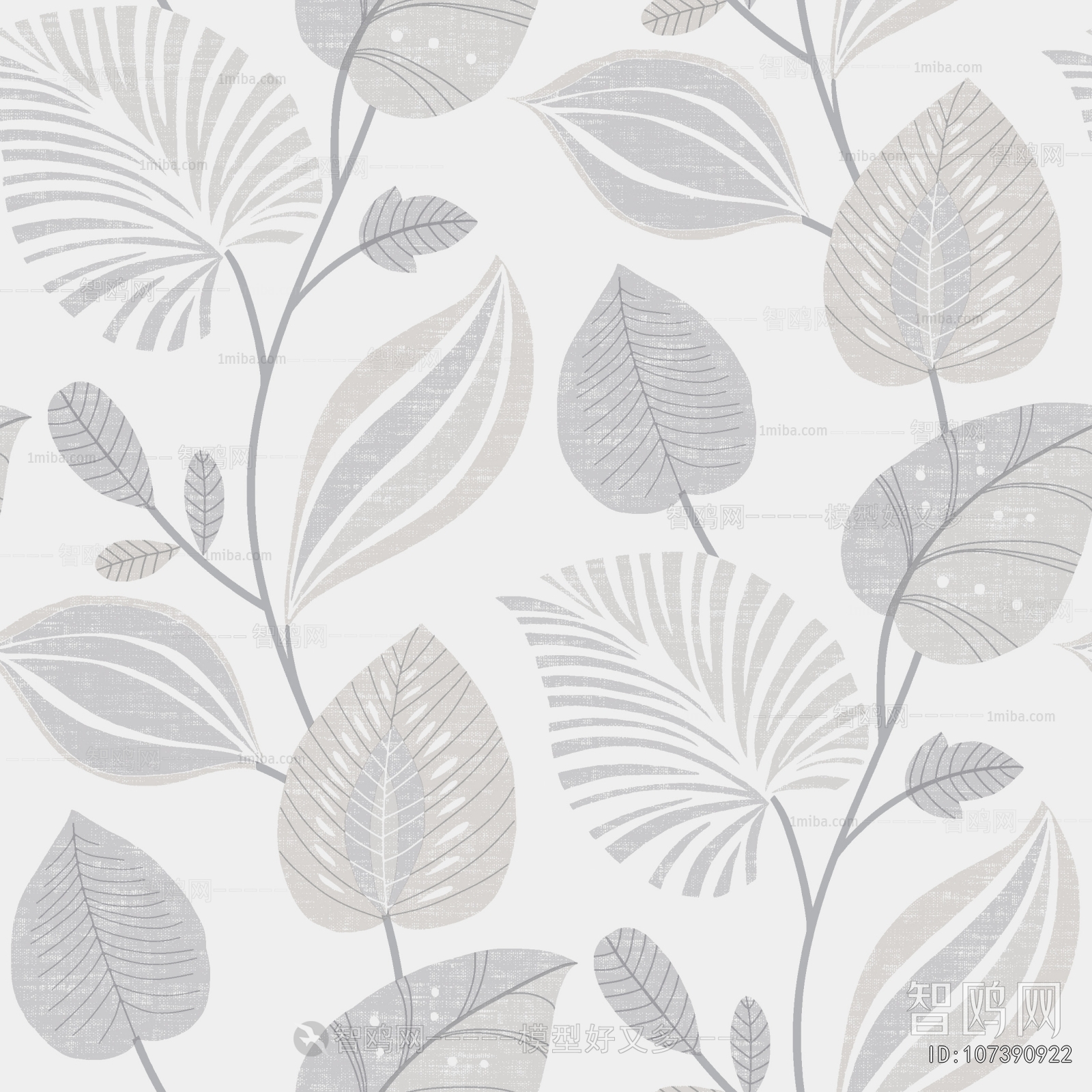 Animal And Plant Pattern Wallpaper