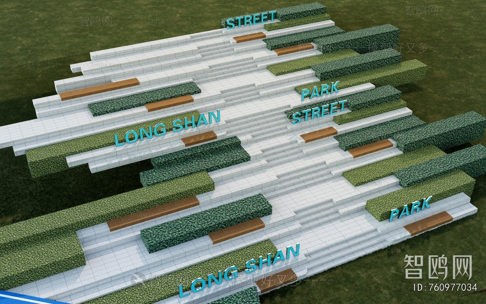 Modern Park Landscape