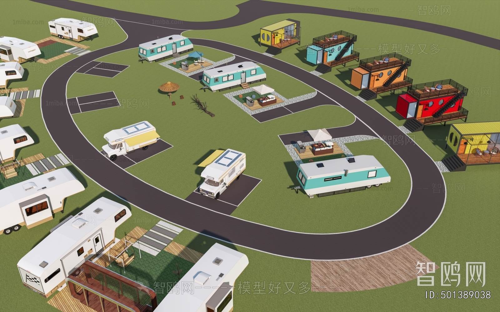 Modern Park Landscape