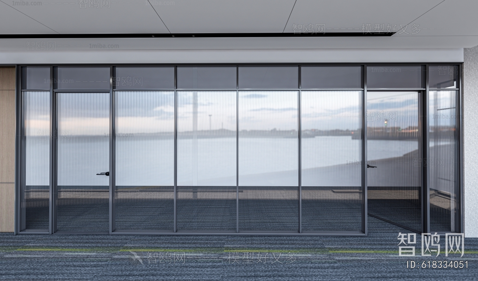 Modern Glass Screen Partition