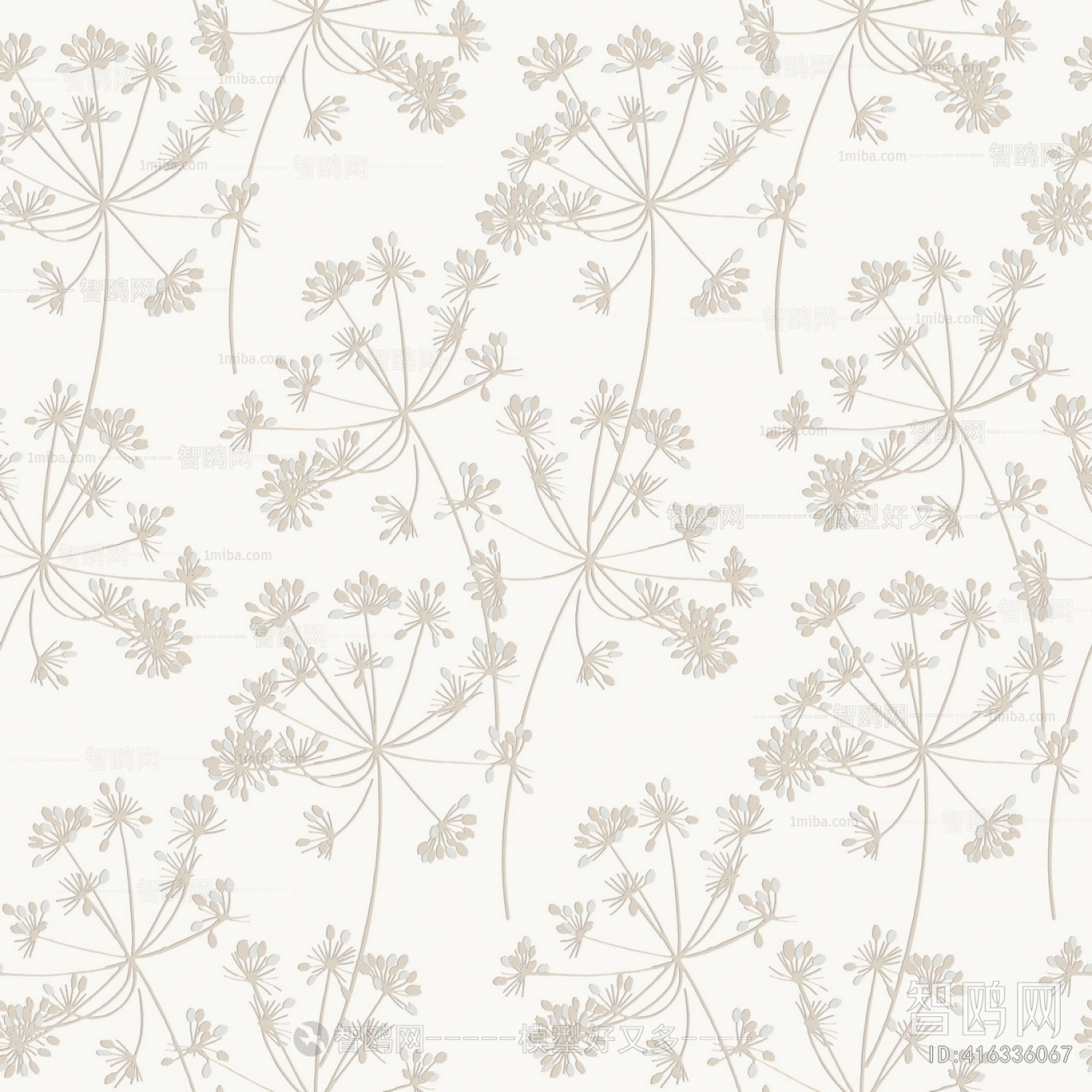 Animal And Plant Pattern Wallpaper