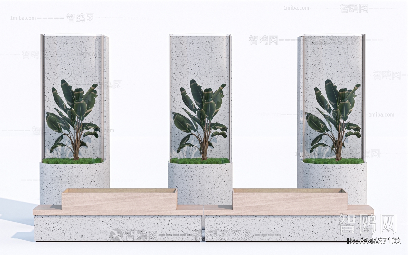 Modern Ground Green Plant Potted Plants