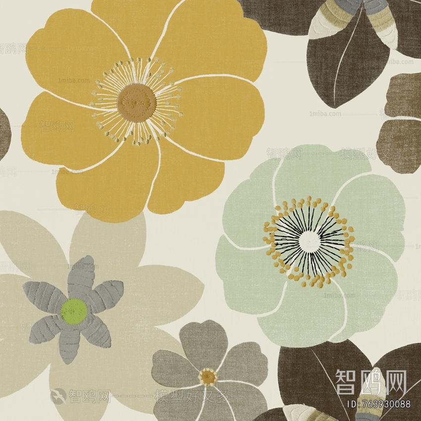 Animal And Plant Pattern Wallpaper