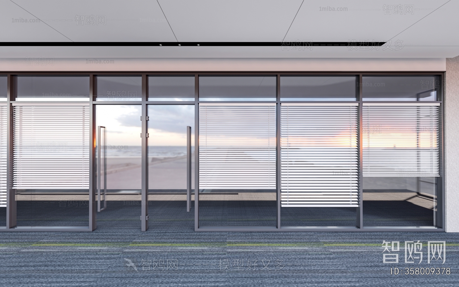 Modern Glass Screen Partition