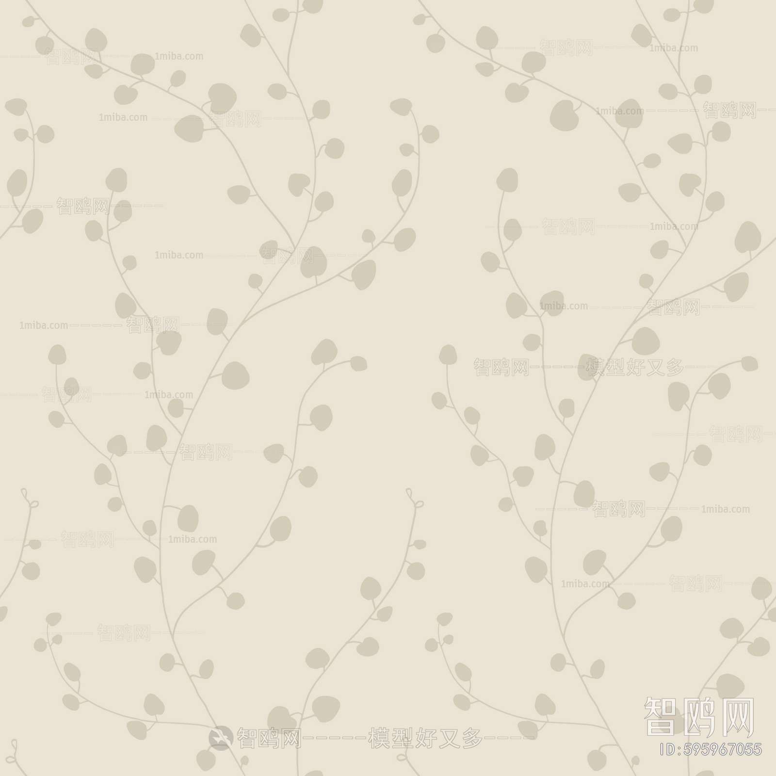 Animal And Plant Pattern Wallpaper