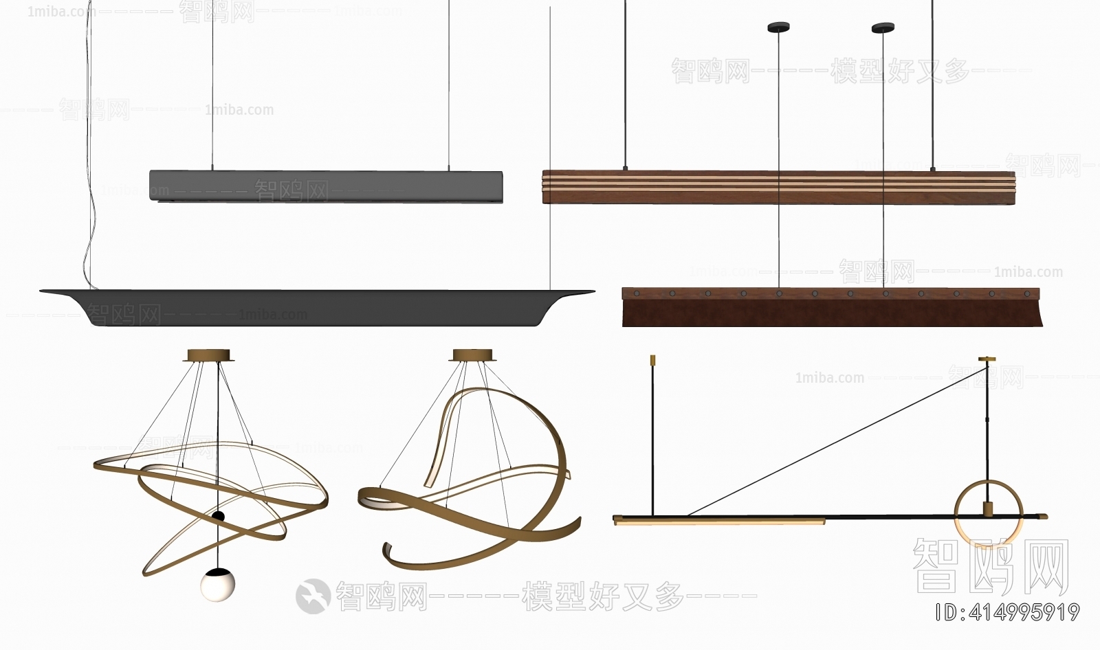 Modern Long Chandelier