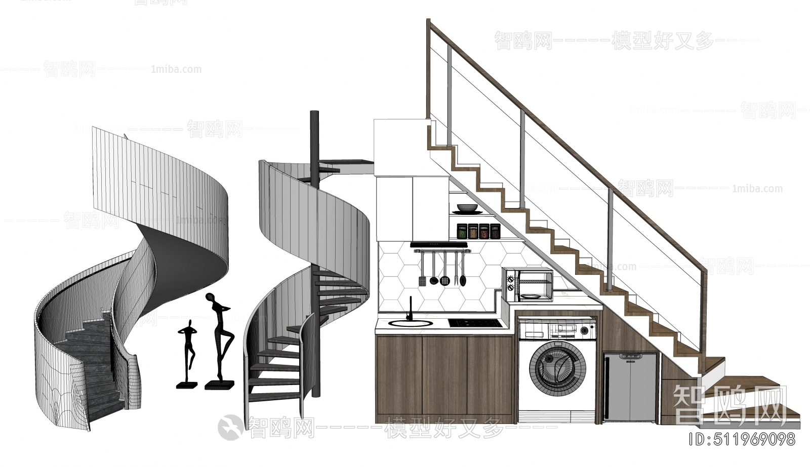 Modern Rotating Staircase