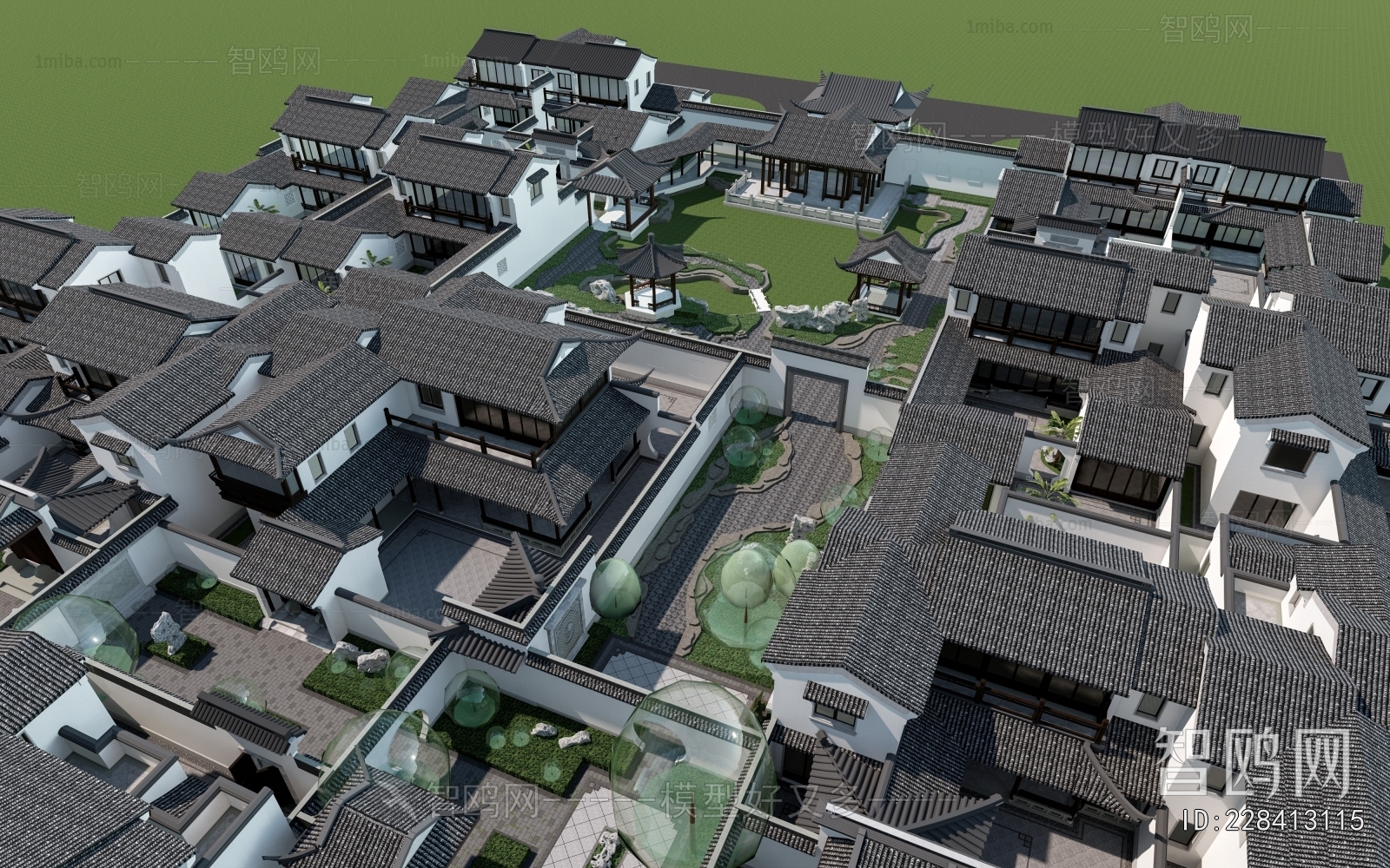 Chinese Style Architectural Bird's-eye View Planning