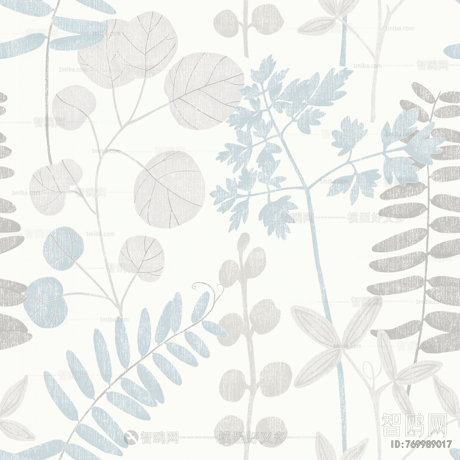 Animal And Plant Pattern Wallpaper