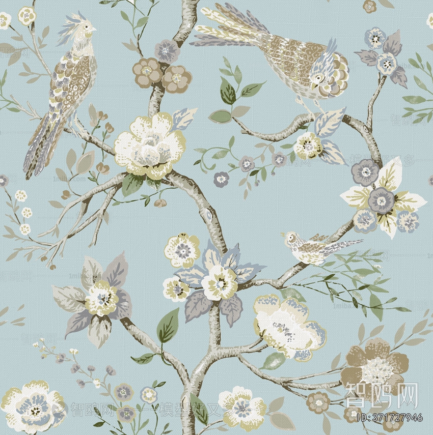 Animal And Plant Pattern Wallpaper