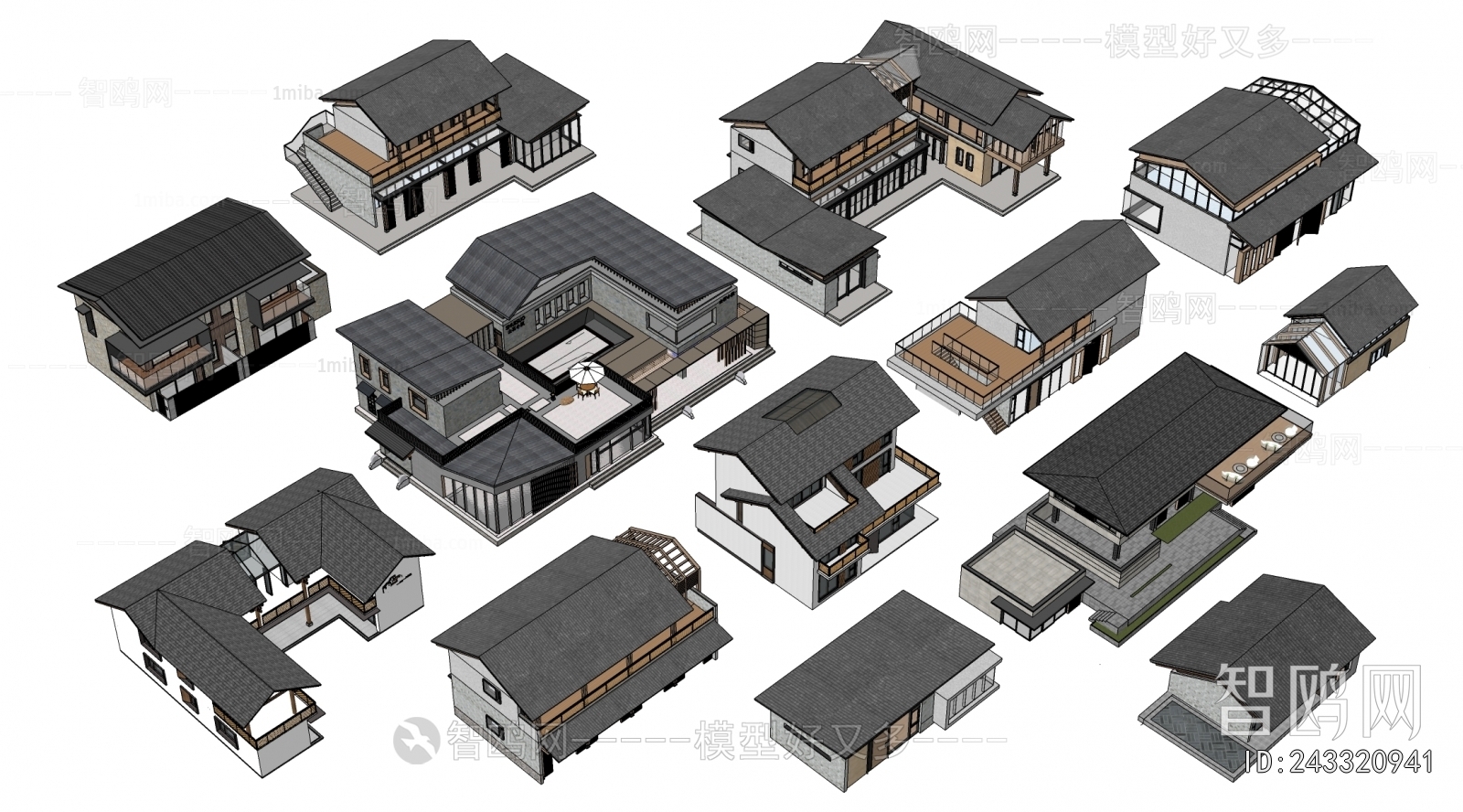 New Chinese Style Appearance Of Commercial Building