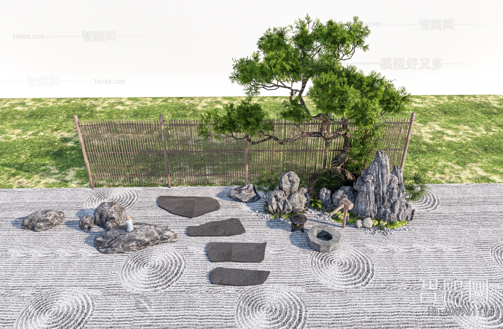 New Chinese Style Rockery Waterscape