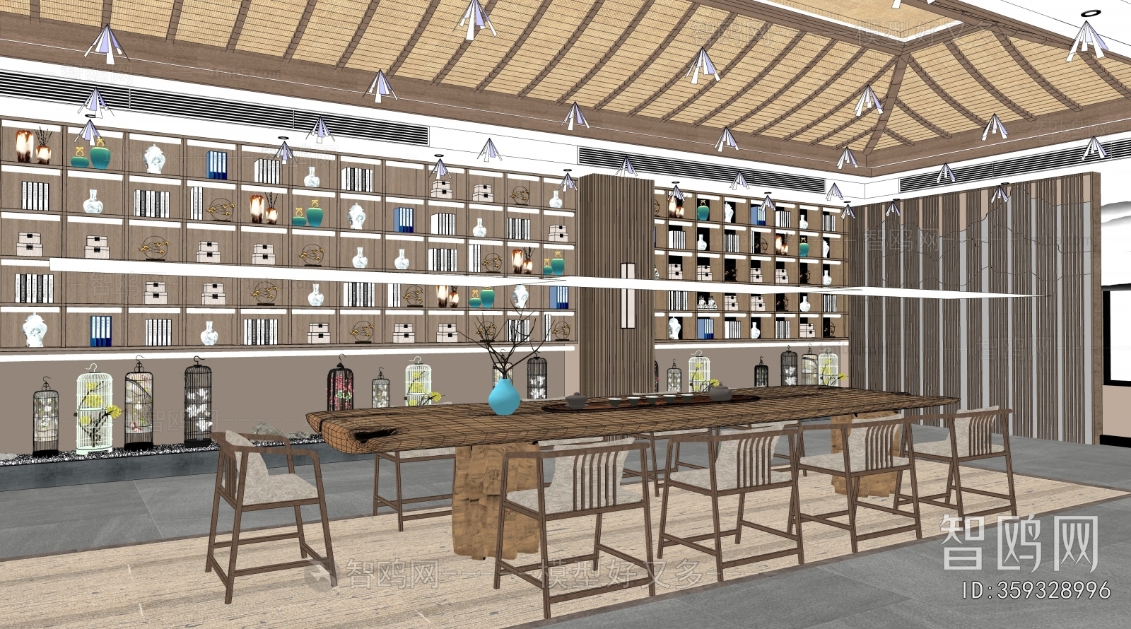 New Chinese Style Teahouse Tea House