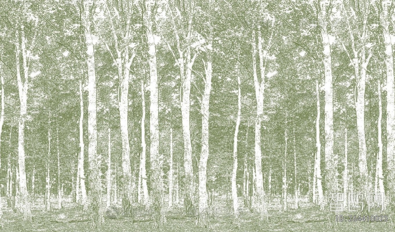 Animal And Plant Pattern Wallpaper