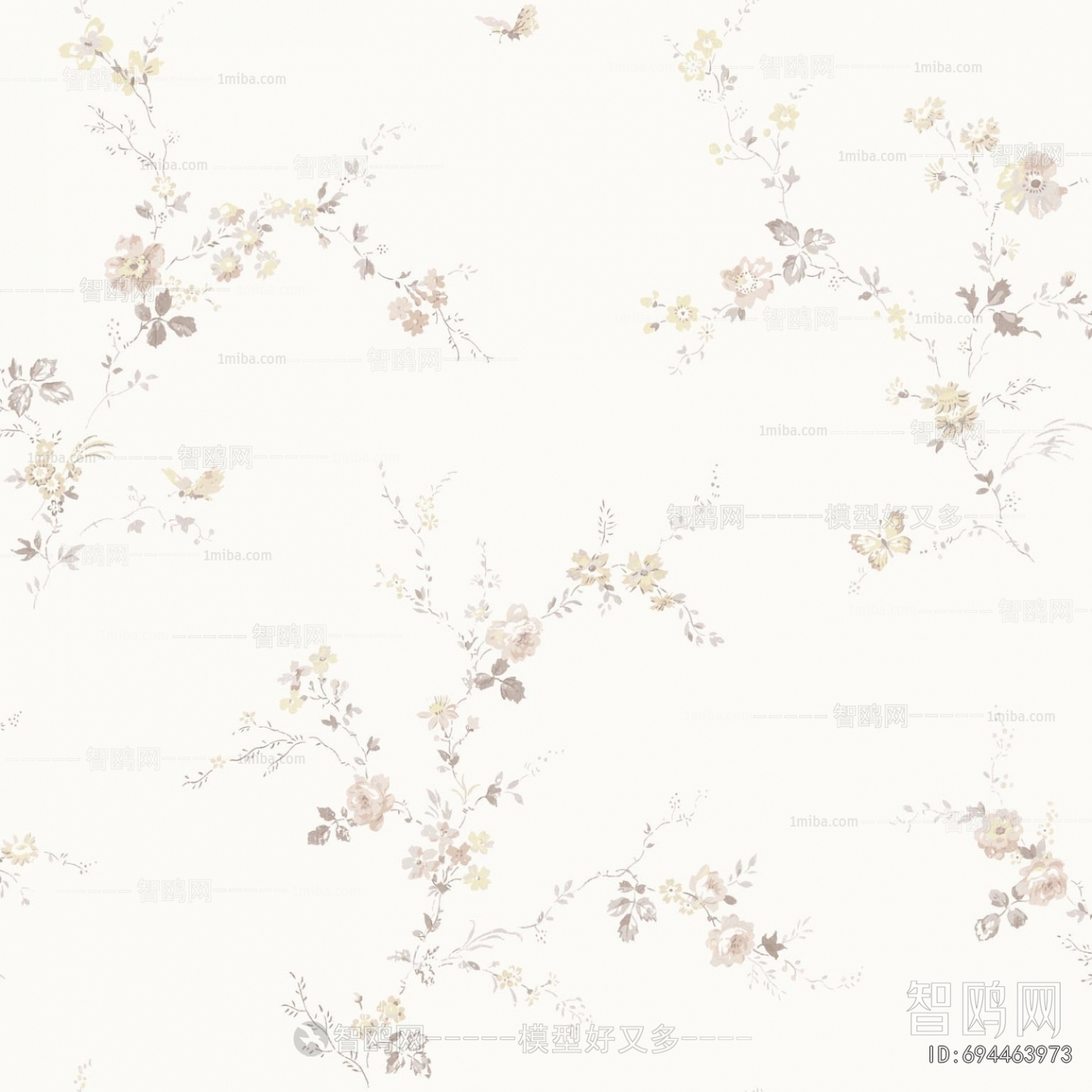 Animal And Plant Pattern Wallpaper