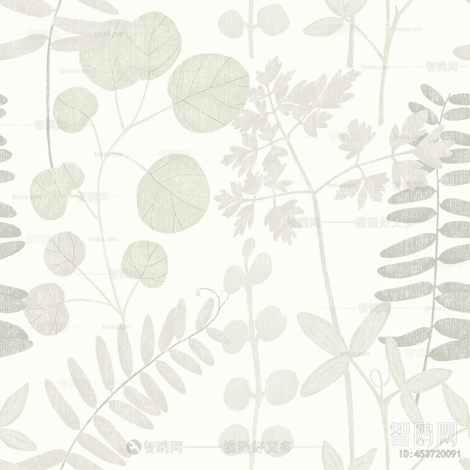 Animal And Plant Pattern Wallpaper