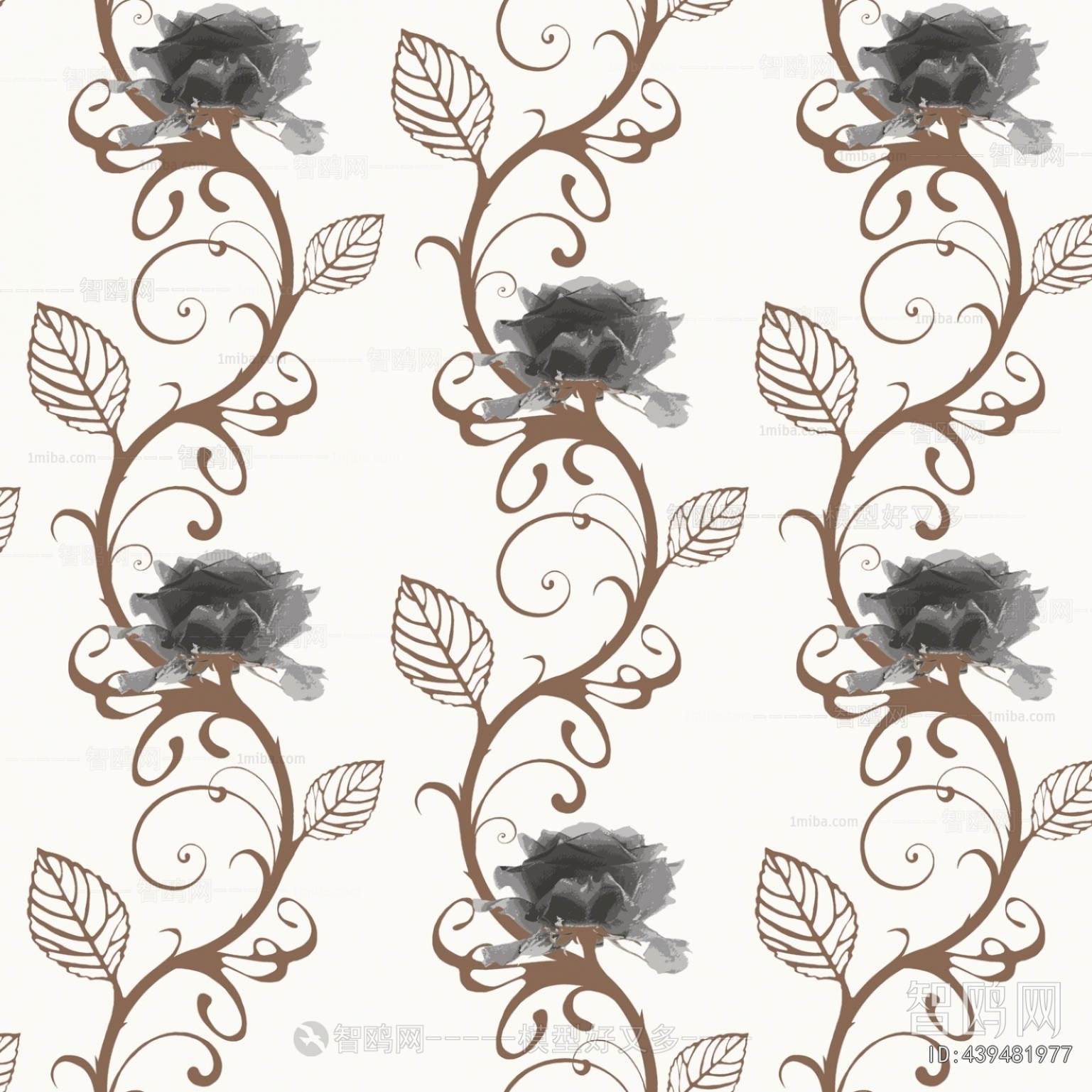 Animal And Plant Pattern Wallpaper