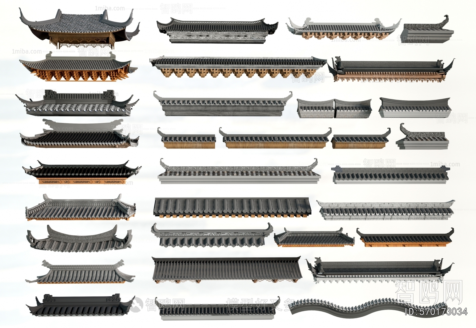 Chinese Style Building Component