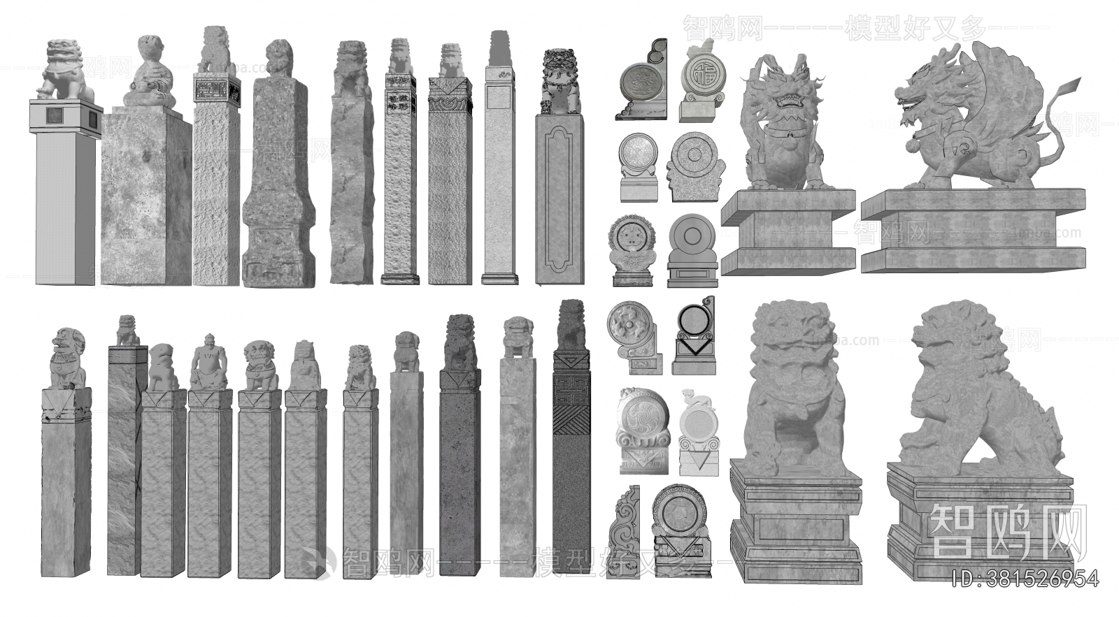 Chinese Style Column