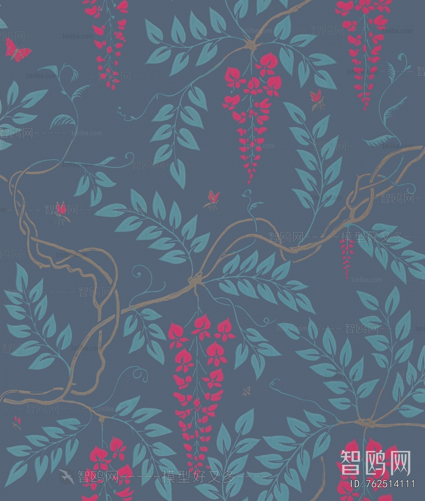 Animal And Plant Pattern Wallpaper