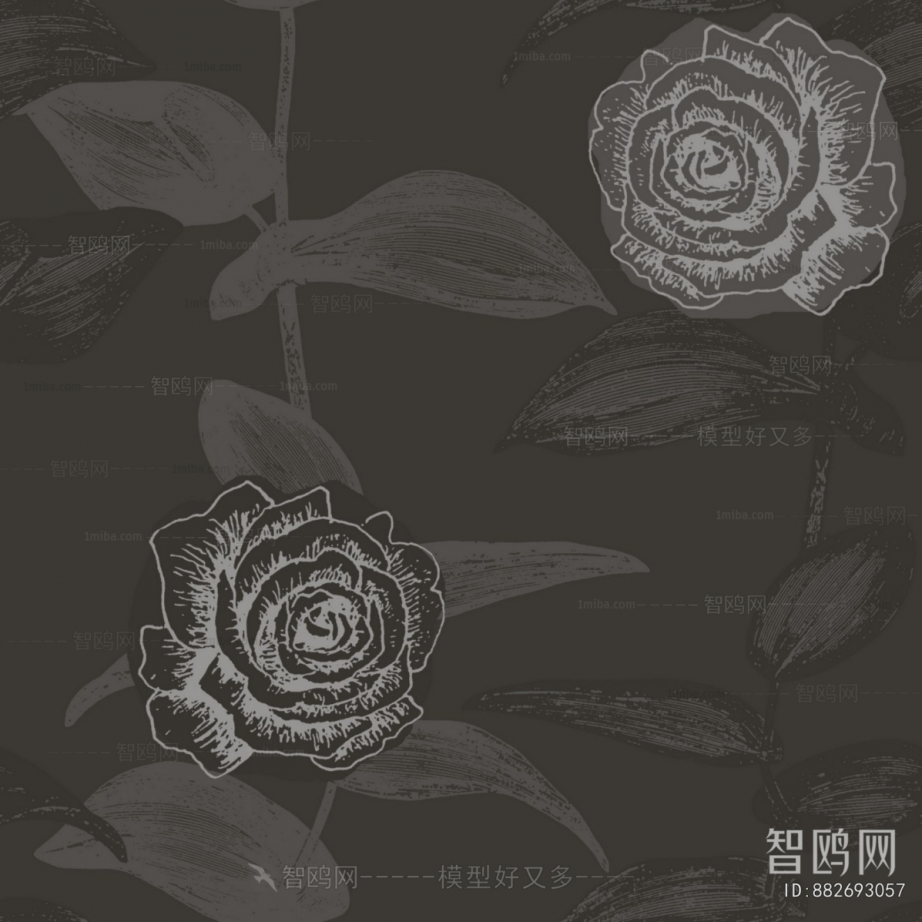 Animal And Plant Pattern Wallpaper