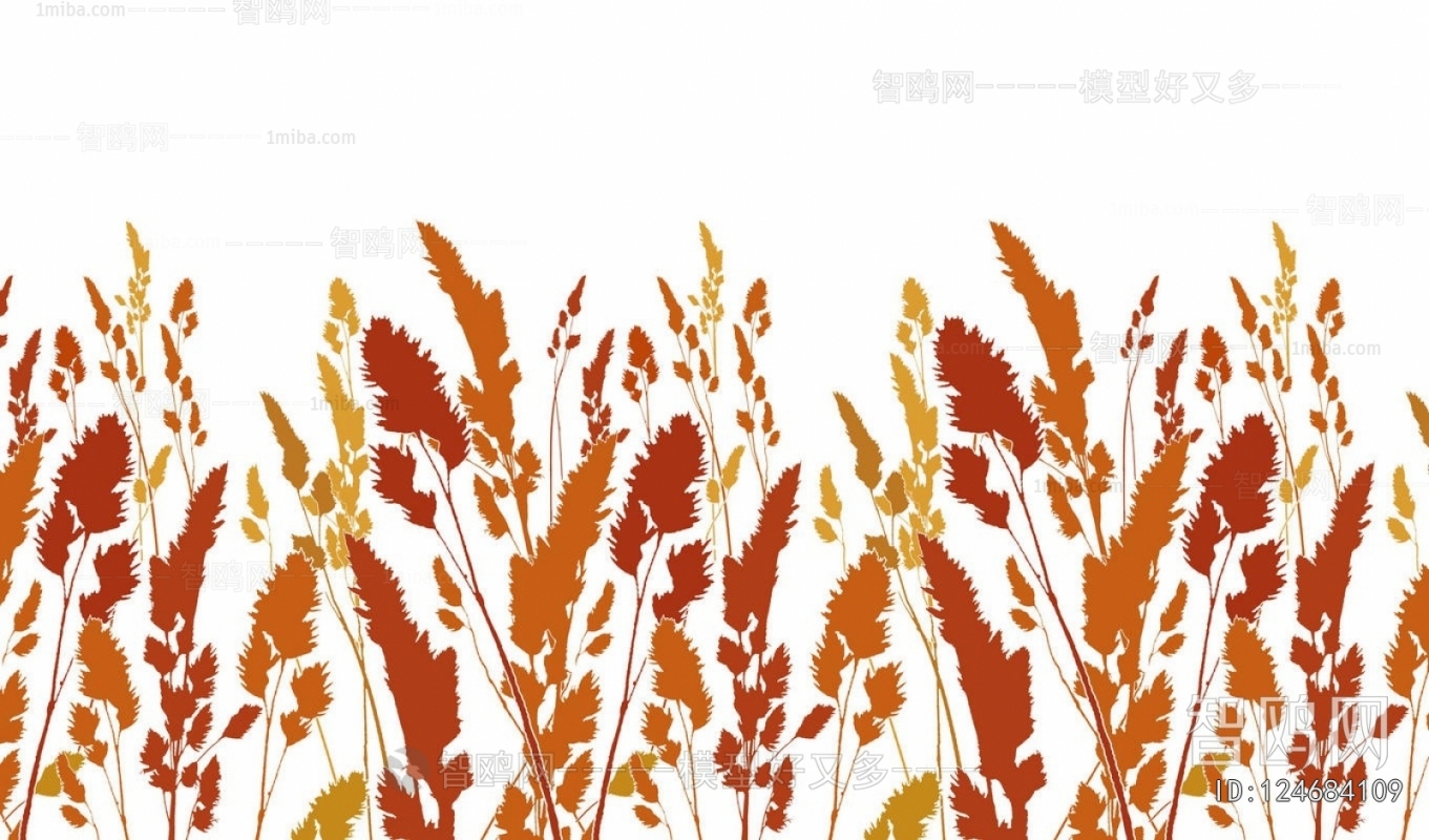 Animal And Plant Pattern Wallpaper