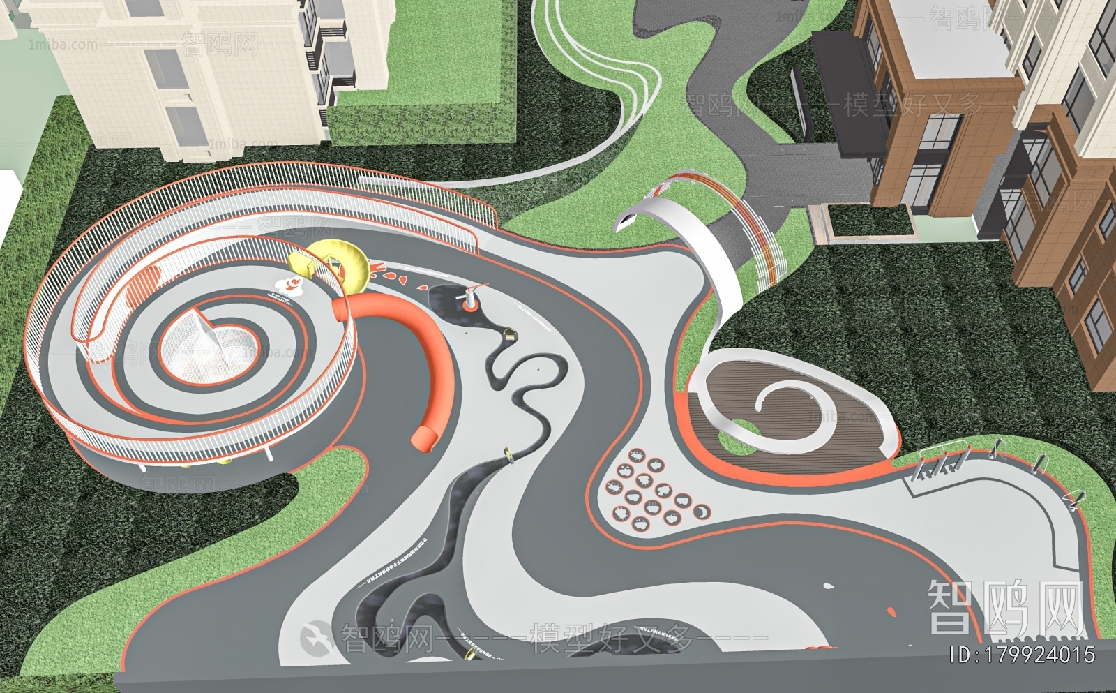 Modern Park Landscape