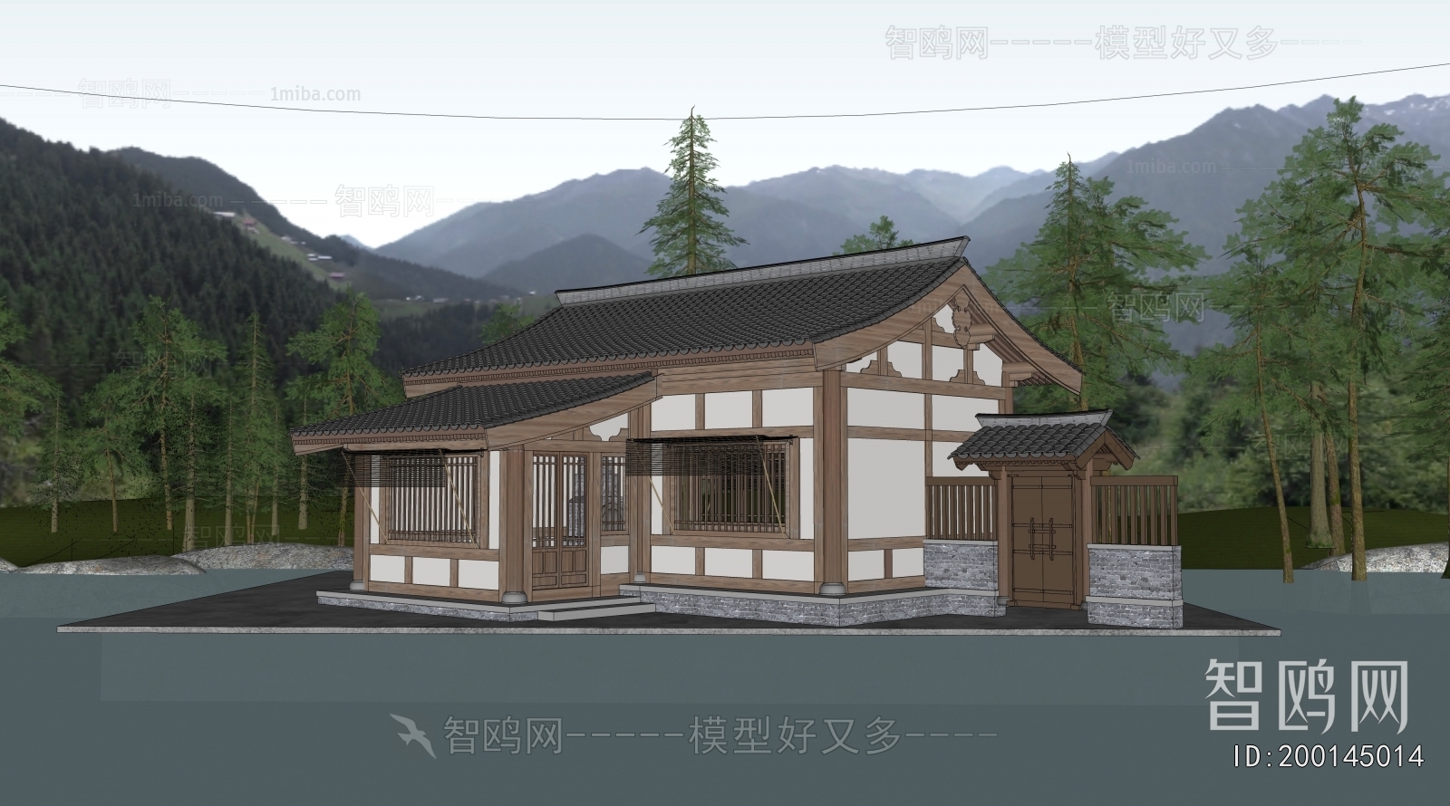 New Chinese Style Appearance Of Commercial Building