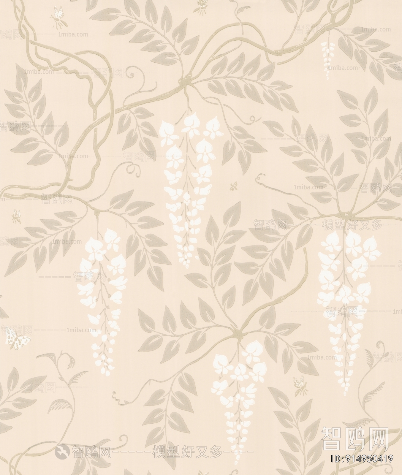 Animal And Plant Pattern Wallpaper