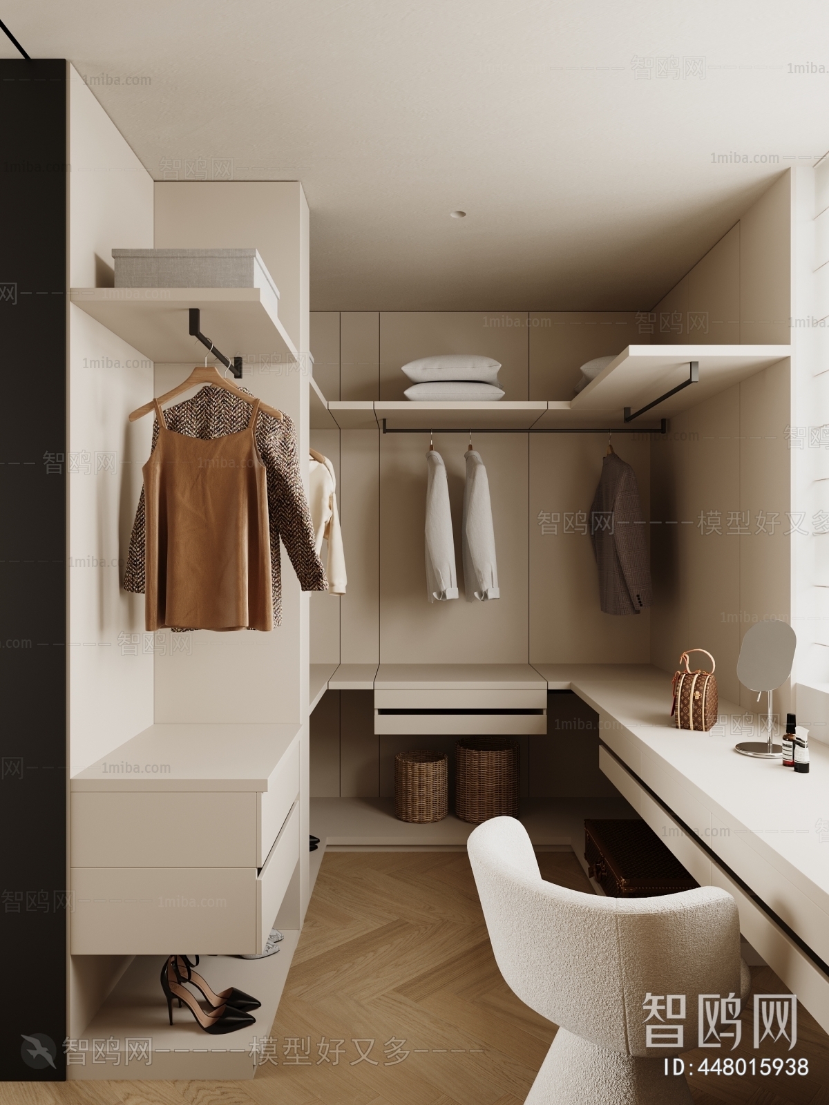 Modern Clothes Storage Area