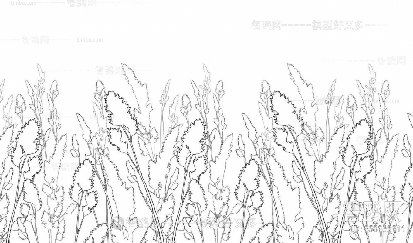 Animal And Plant Pattern Wallpaper