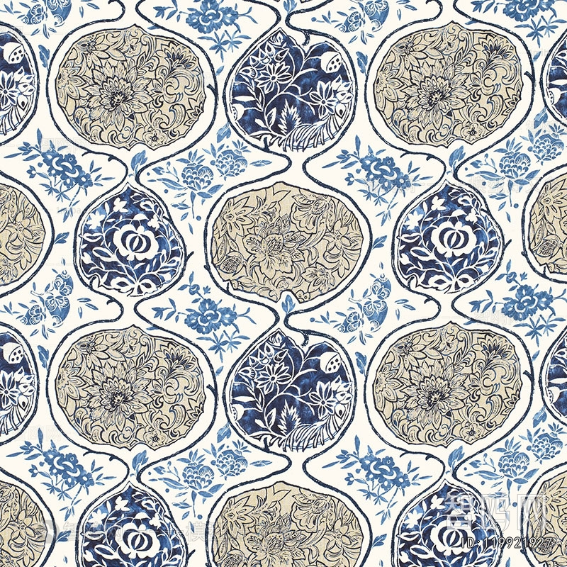 Animal And Plant Pattern Wallpaper