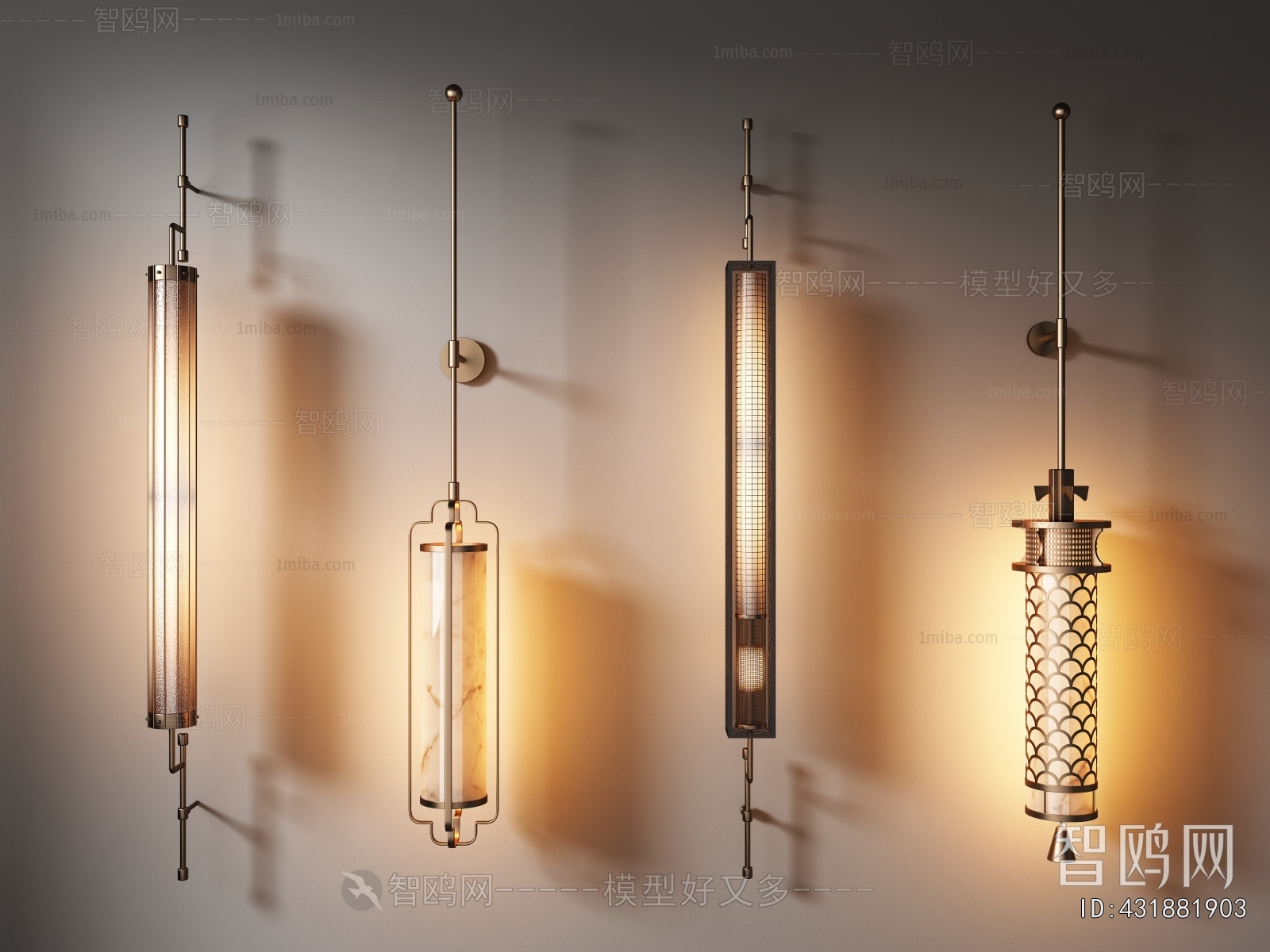 New Chinese Style Wall Lamp
