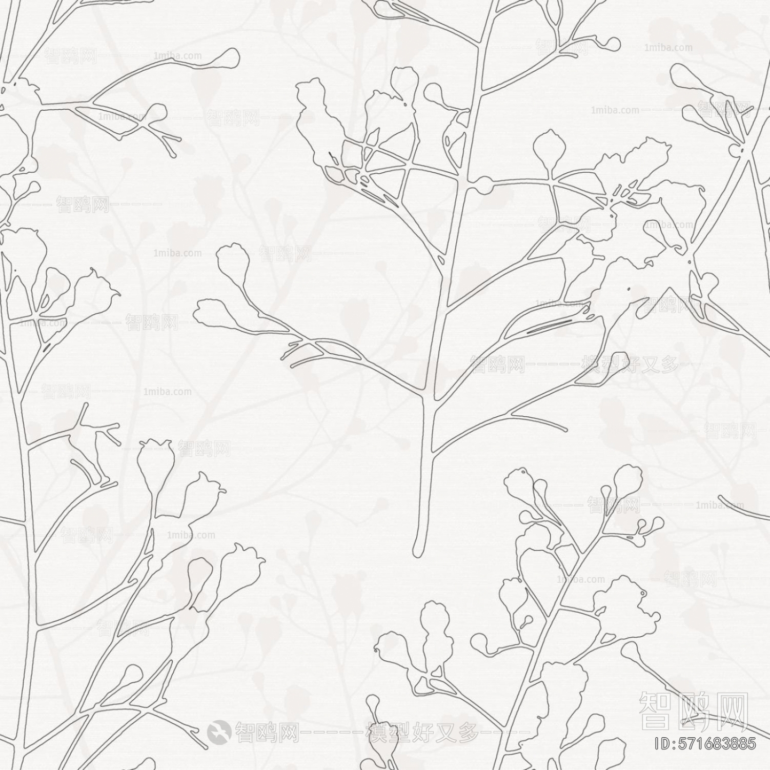 Animal And Plant Pattern Wallpaper