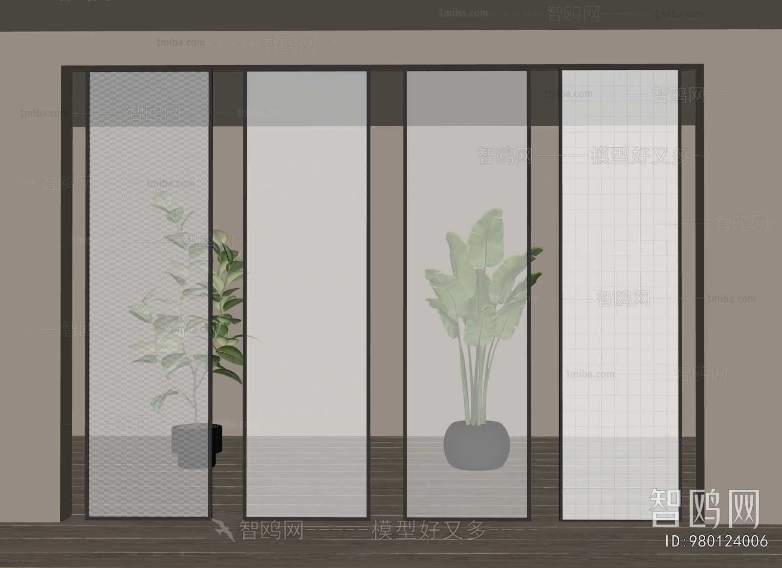 Modern Glass Screen Partition