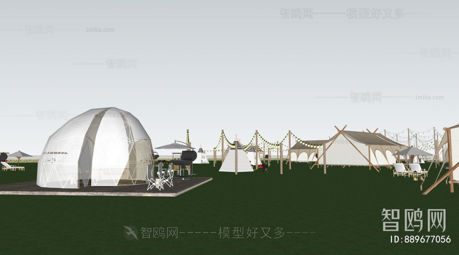 Modern Park Landscape