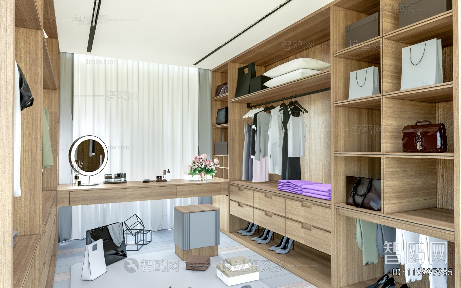 Modern Clothes Storage Area
