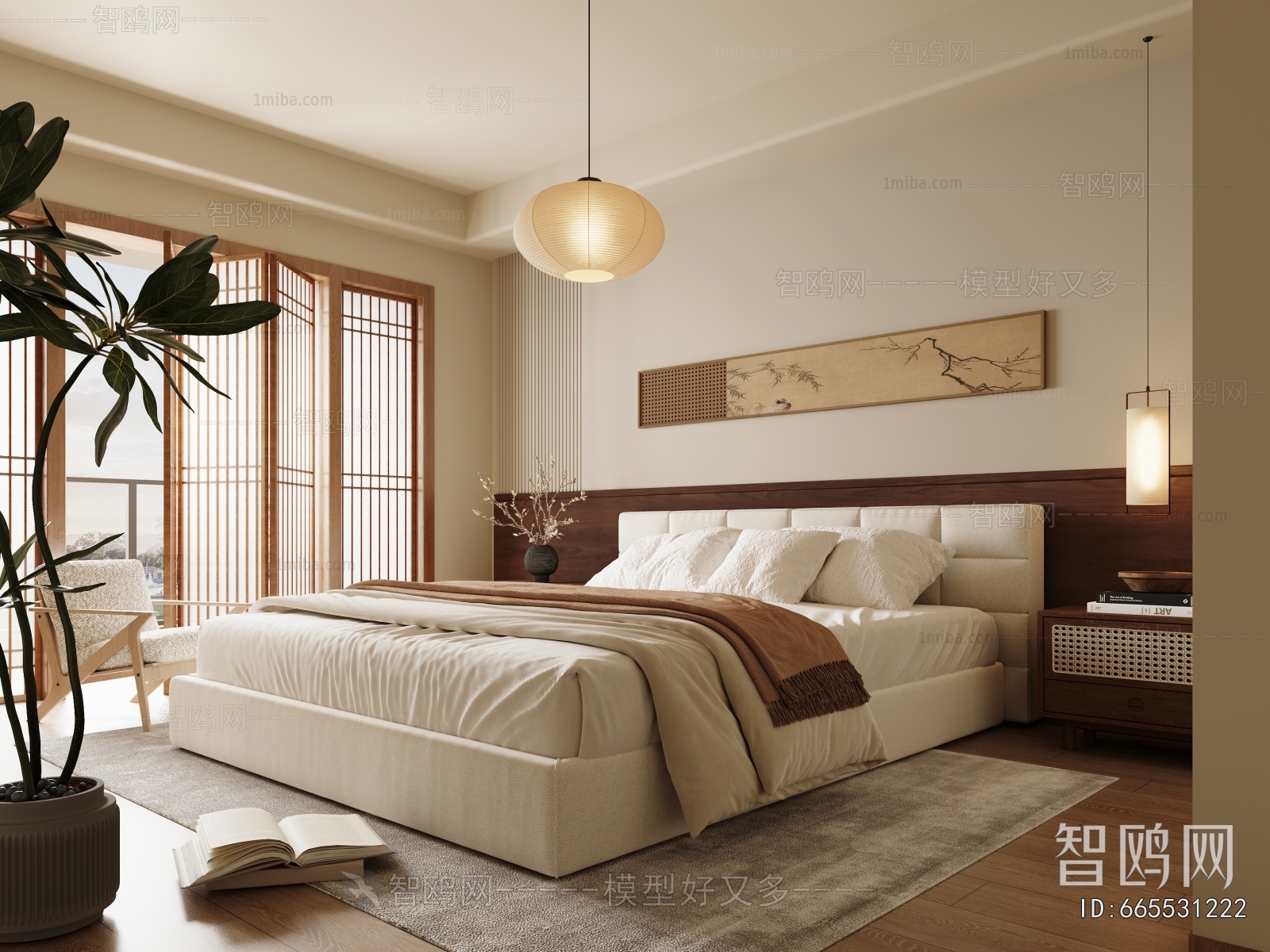 New Chinese Style Bedroom