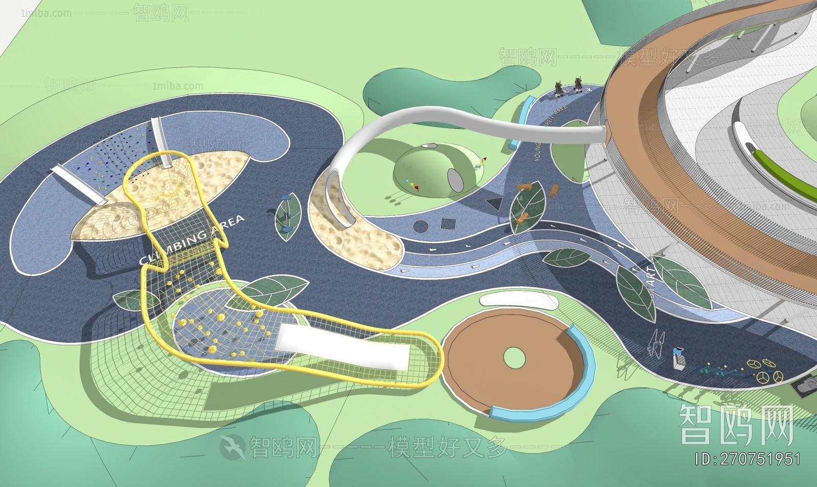 Modern Park Landscape