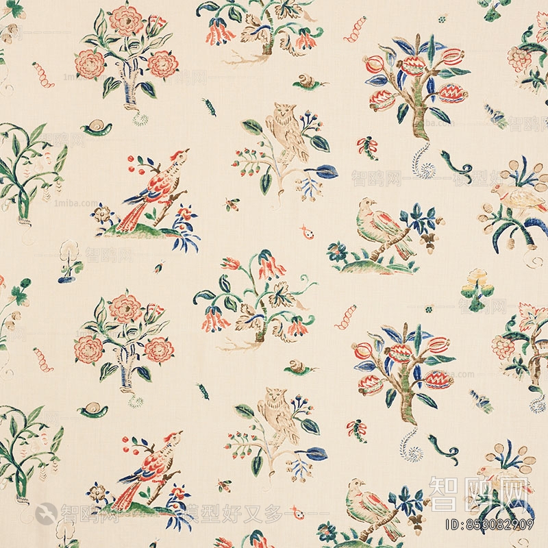 Animal And Plant Pattern Wallpaper