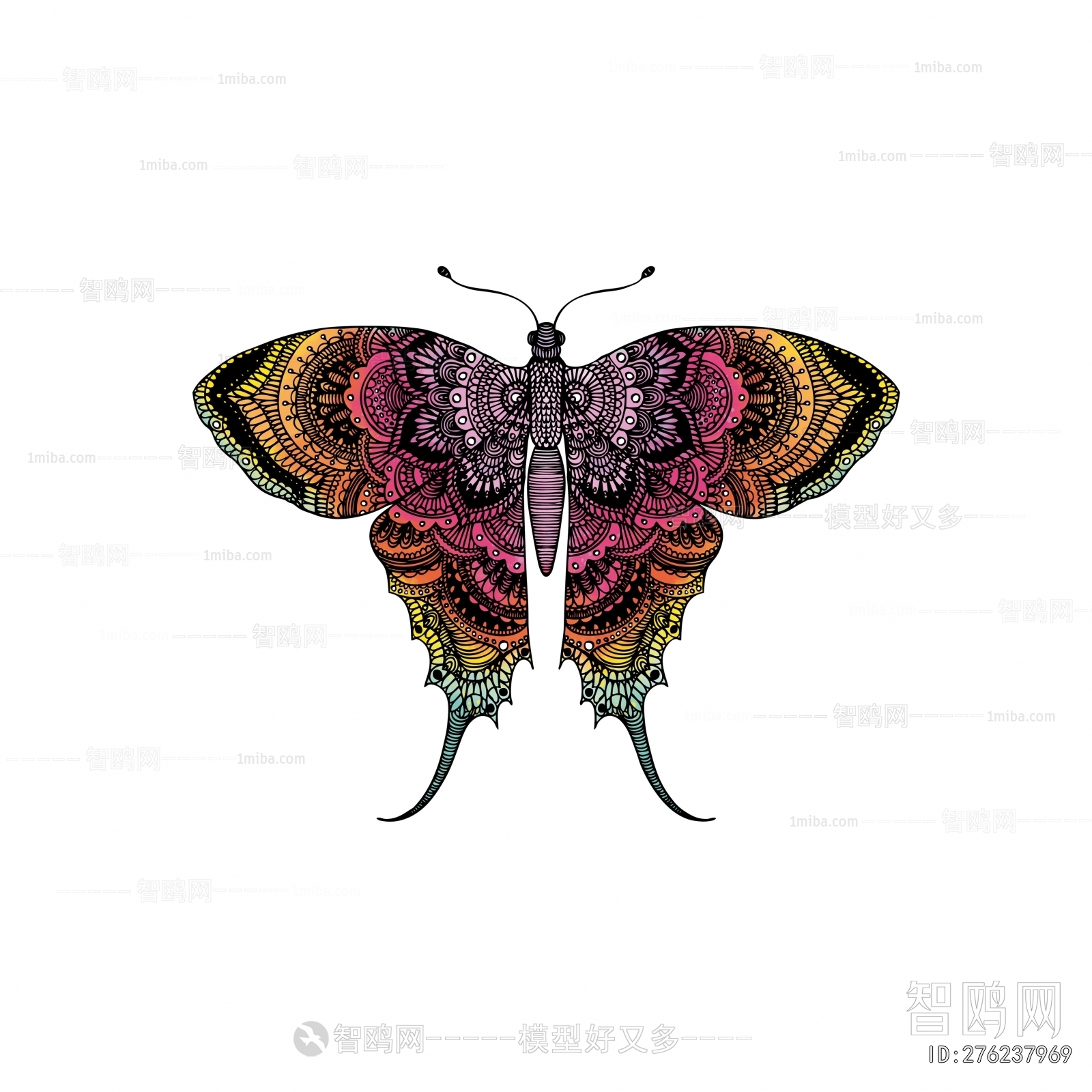 Animal And Plant Pattern Wallpaper