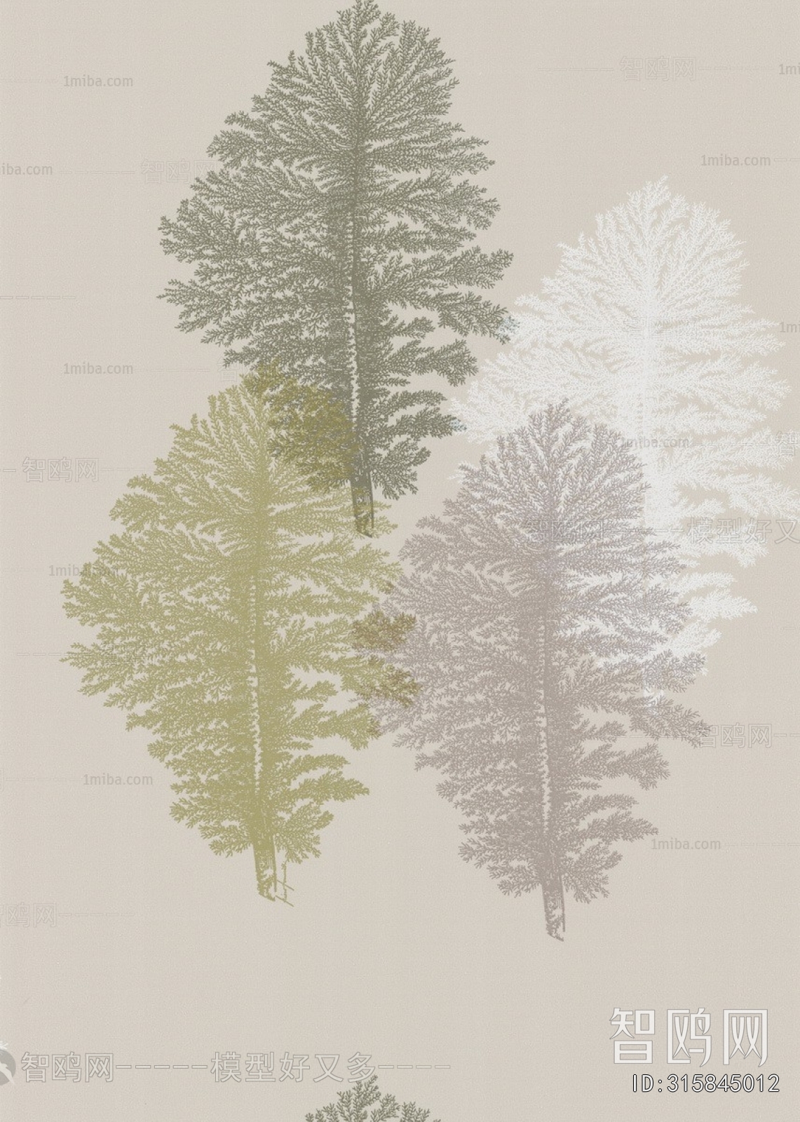 Animal And Plant Pattern Wallpaper