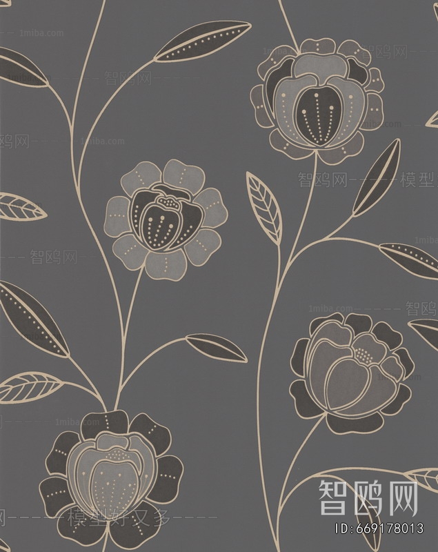 Animal And Plant Pattern Wallpaper