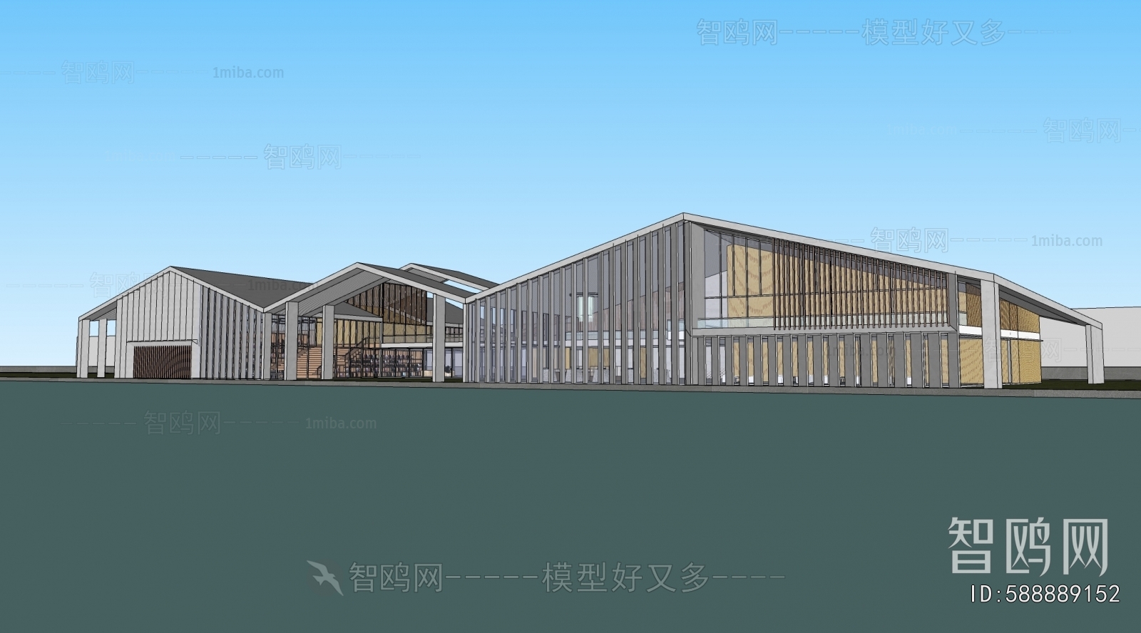 New Chinese Style Architecture Of Artistic Style