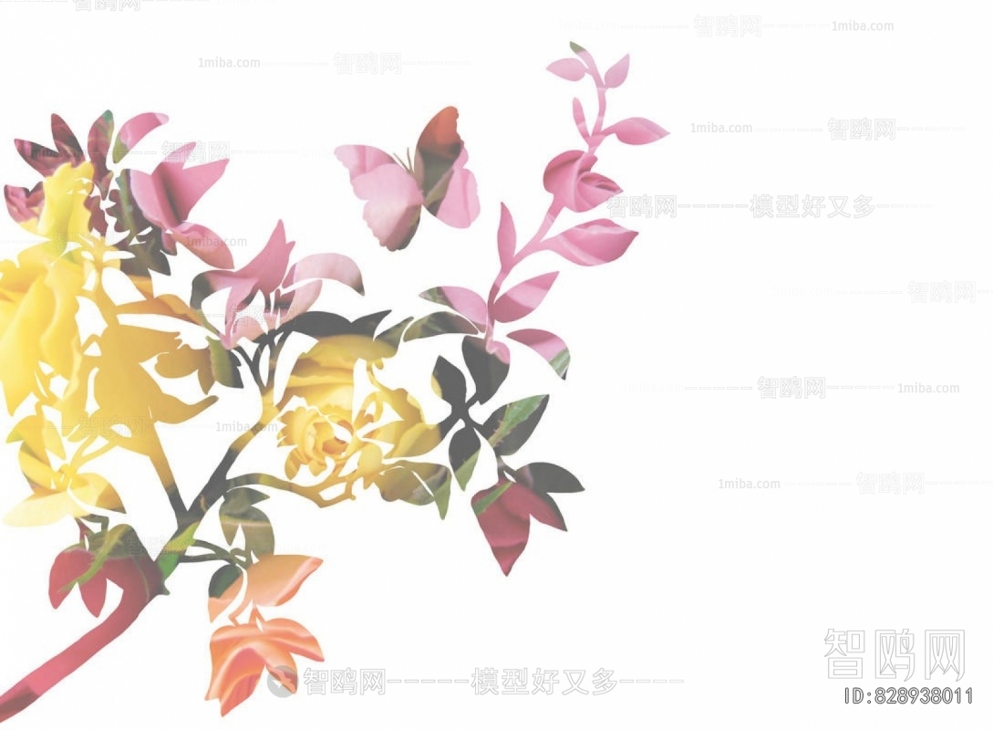 Animal And Plant Pattern Wallpaper