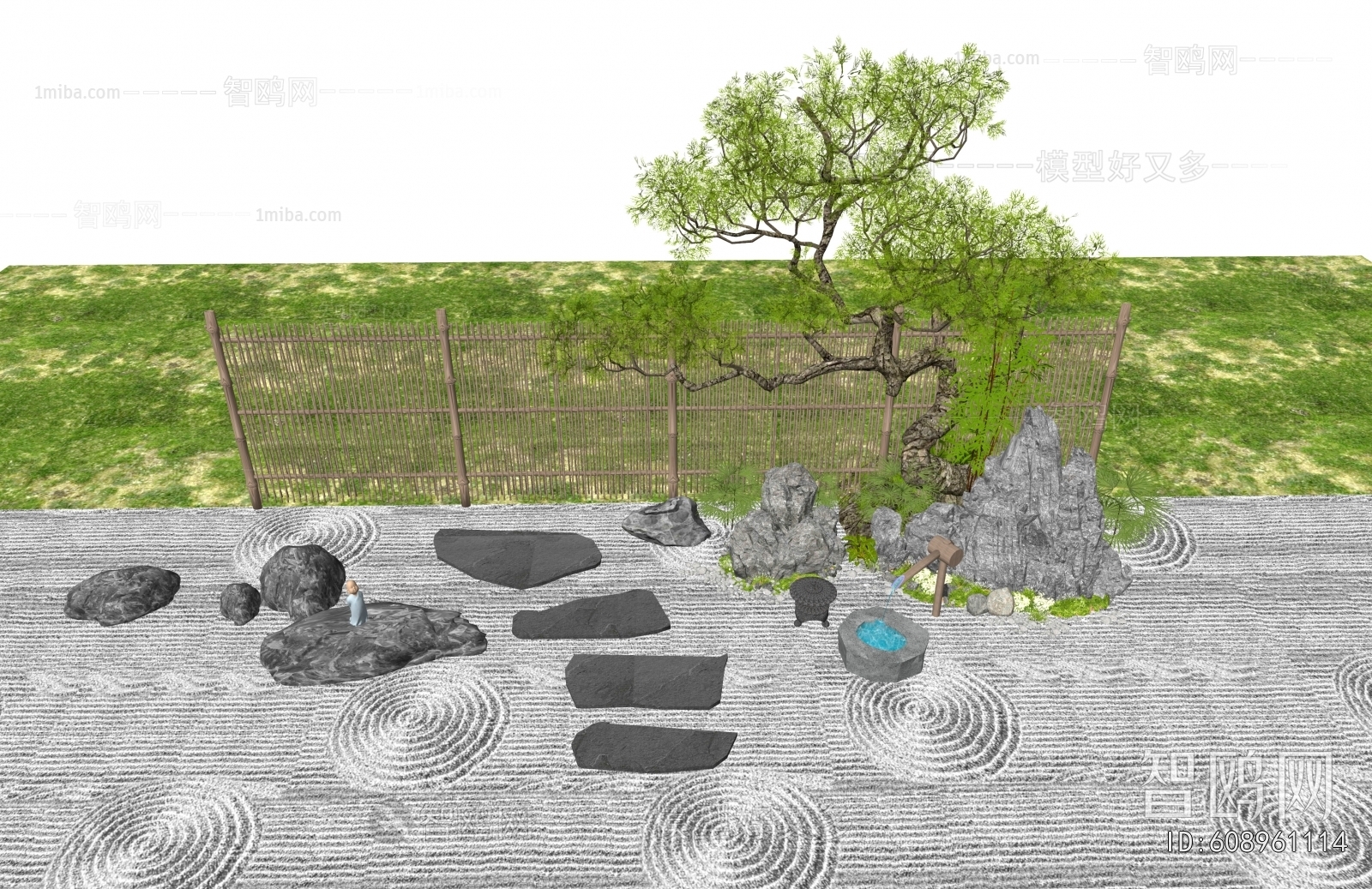New Chinese Style Rockery Waterscape