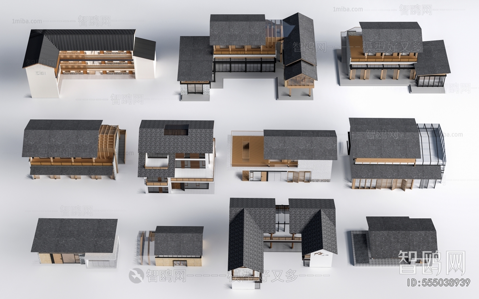 New Chinese Style Appearance Of Commercial Building